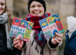 Crowdfunding-Kampagne zur Finanzierung des Nachdrucks der Erfurter Stadtkarten